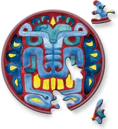 Rundes Puzzle CURIOSI Picoli – Maske, 33 Teile