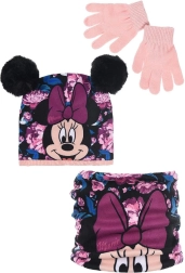 Minnie Mütze, Loop-Schal und Handschuhe