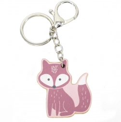 Holzschlüsselanhänger mit Fuchsmotiv PolarB