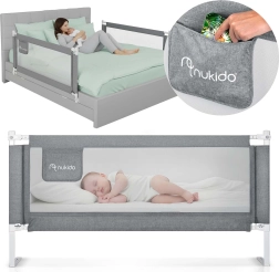 Nukido Bettgitter 160 cm grau