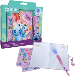 Geschenkset Geheimstift, Notizbuch und Sticker Lilo & Stitch