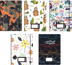 Heft Oxybook A5 40 Blätter mit bunten Motiven