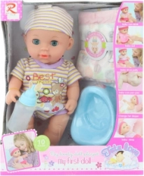 Interaktives Baby mit Zubehör – macht Pipi und gibt Geräusche von sich