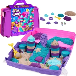 Kinetic Sand Meerjungfrauen-Palast – tragbares Set mit glitzerndem Sand und Zubehör 934 g