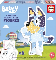 Kreativset mit Schablonen Bluey