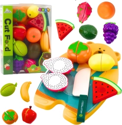 Kinderset zum Schneiden von Obst mit Brettchen und Messer – Lernspielzeug
