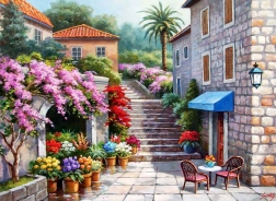 Puzzle Blumenladen im Frühling 260 Teile