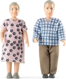Figuren-Set für das Lundby-Puppenhaus – Oma und Opa Charlie
