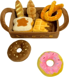 Zauberhafter Kinder-Plüschkorb mit Gebäck