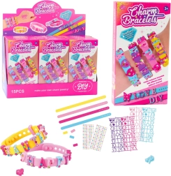 DIY-Set Armbänder mit Buchstabenanhängern – 4 verstellbare Armbänder