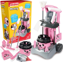 Casdon Hetty Deluxe Reinigungswagen mit Staubsauger und Mopp für Kinder