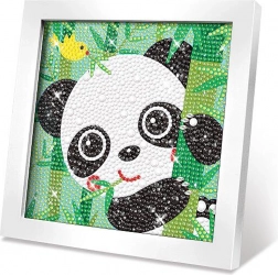 Kreativset Bild mit Steinchen – Panda 17 cm