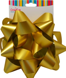 Goldene Geschenk-Schleife 20 cm