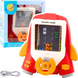 Kindersimulator Rakete mit Lenkrad und Sounds – rot