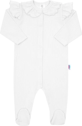 Baby-Baumwolloverall New Baby Stripes weiß 86 (12–18 M.)