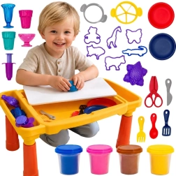 Woopie Kreativtisch mit Knete und Zubehör, 40 Teile