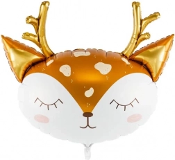 Folienballon Hirsch – Kopf 73 × 64 cm
