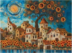 Puzzle Sonnenblume 1000 Teile