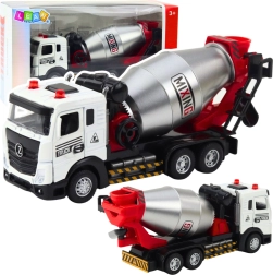 Kinder-Betonmischer mit Geräuschen und Lichtern, Metallkabine und drehbarer Trommel