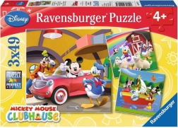 Puzzle RAVENSBURGER Micky Maus Wunderhaus 3×49 Teile