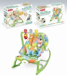 Babywippe mit Vibrationen grüne Eichhörnchen