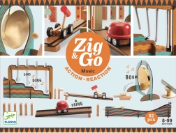 Holzbahn Zig Go Musik 52 Teile Djeco