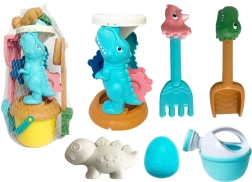 Kindersand-Set mit Dino-Sandmühle, Eimer und Förmchen