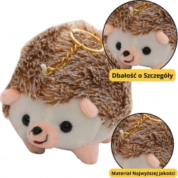 Plüsch-Igel Anhänger braun 9 cm