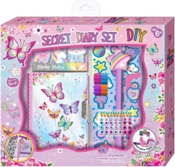 Tagebuch mit Schloss und Zubehör Pecoware – Schmetterlinge