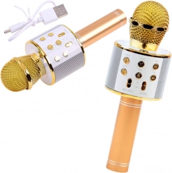 Bluetooth kabelloses Karaoke-Mikrofon mit integriertem Lautsprecher – Gold