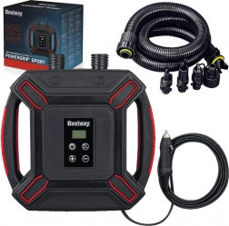 Bestway Hochdruck-Elektropumpe fürs Auto mit LCD und 4 Adaptern