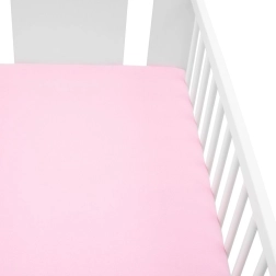 New Baby Jersey-Spannbettlaken für das Kinderbett 120 × 60 cm rosa
