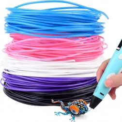 Ersatz-Filamente für 3D-Stifte – Set mit 5 Farben – Variante B