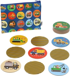 Petit Collage Pexeso Baumaschinen