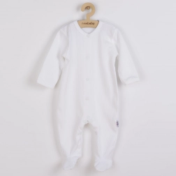 Baby Baumwoll-Strampler New Baby Practical – weiß für Jungen