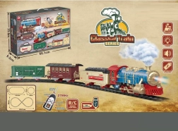 Elektrische Eisenbahnstrecke, 25 Teile, mit Licht und Sound