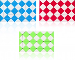 Schlangenpuzzle – faltbares Knobelspiel für Kinder und Erwachsene