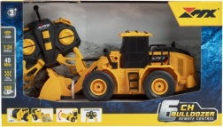 R/C Bulldozer 1:24 mit funktionsfähiger Schaufel und Fernsteuerung