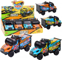 Geländewagen mit Antrieb, Lichtern und Klängen orange blau