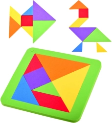 Schaum-Tangram-Puzzle – buntes logisches Steckspiel