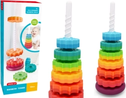 Pirana Dreh-Turm Puzzle Regenbogen 6 Teile