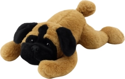 Liegender Plüsch-Mops 40 cm