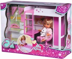 Evi Love Mein Zimmer – Hochbett mit Schreibtisch und Zubehör