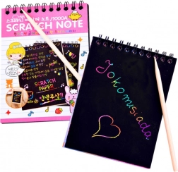 Regenbogen-Rubbelkarte mit Zeichenstäbchen – Regenbogen