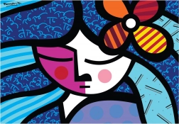 Puzzle Mädchen mit Blume 1000 Teile BLUEBIRD