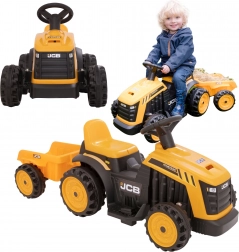 EVO Kinder Elektrotraktor JCB mit Anhänger