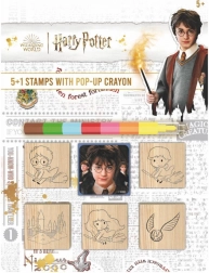 Stempel-Set mit Wachsmalstift Harry Potter 5+1