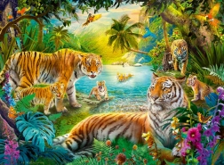 Ravensburger Puzzle Oase der Tiger 500 Teile