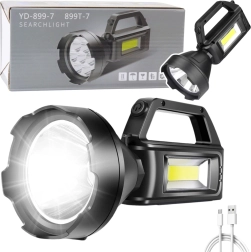 Arbeits-LED-Taschenlampe mit COB-Strahler, 4 Modi und Powerbank