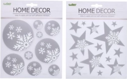 Dekoration für Wand oder Fenster – Weihnachtsmotive 22,9x18,5 cm